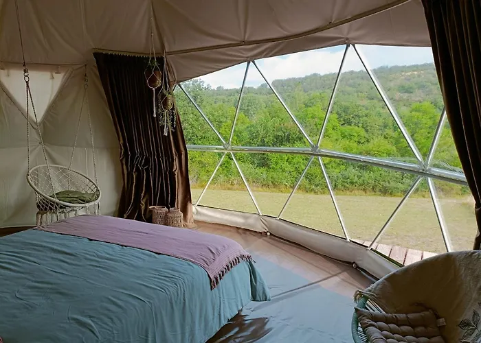 Glamping Dome Benzene Luksustelt Fonmourenne