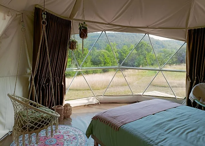 Glamping Dome Benzene Luksustelt *